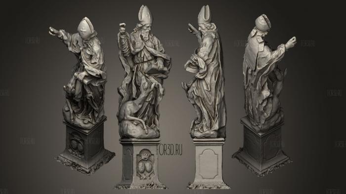 St Cyril statue stl model for CNC